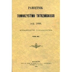 Pamiętnik Towarzystwa Tatrzańskiego tom.12 (REPRINT)